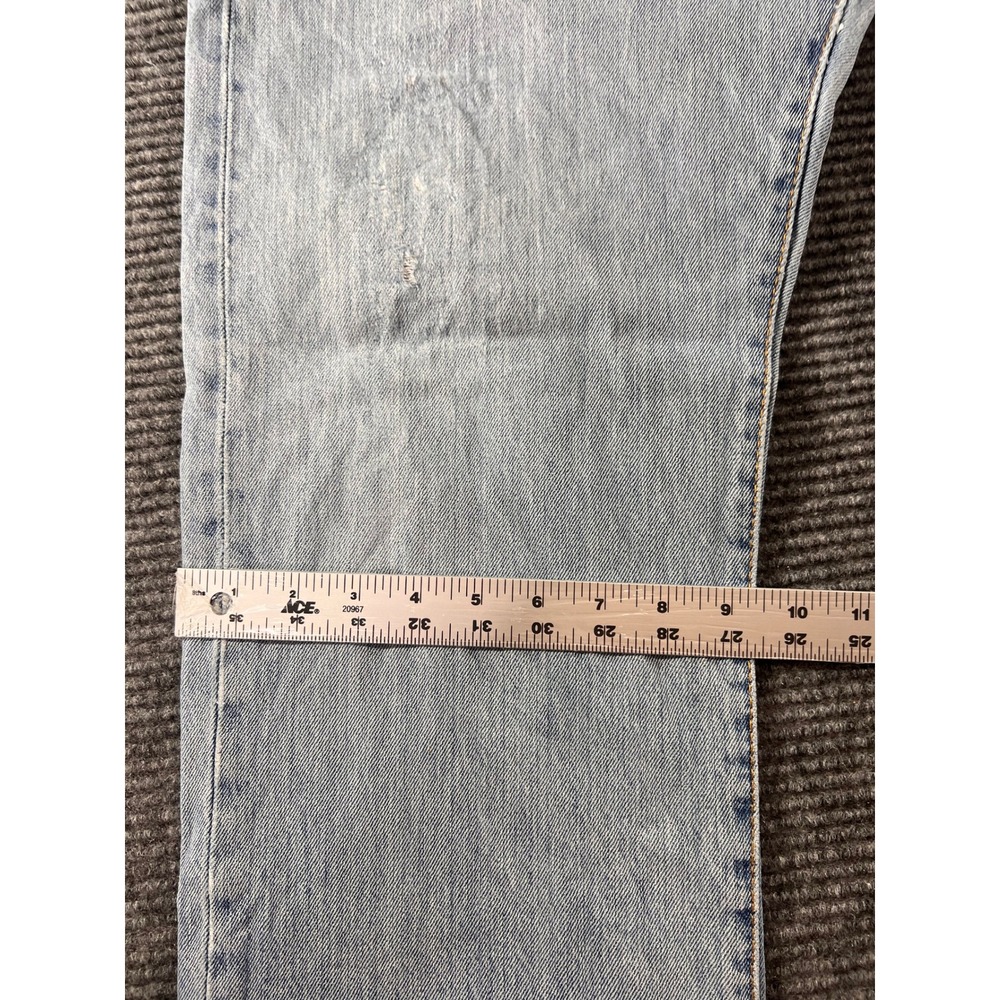 Vintage Levis 501 XX Jeans Mens 32x29 Light Wash USA Distressed Button Fly Denim - Picture 4 of 16